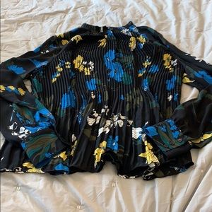 Pleat front blouse